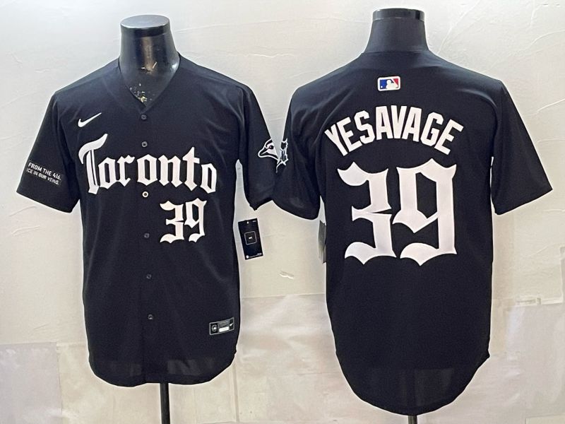 Men 2026 Toronto Blue Jays #39 Yesavage Black 5th generation Joint Name Nike MLB Jersey style 004->toronto blue jays->MLB Jersey